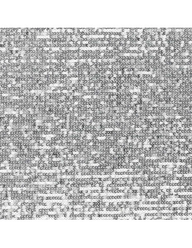 Stretch sequin fabric - Silver