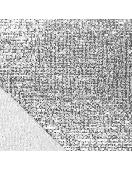 Stretch sequin fabric - Silver