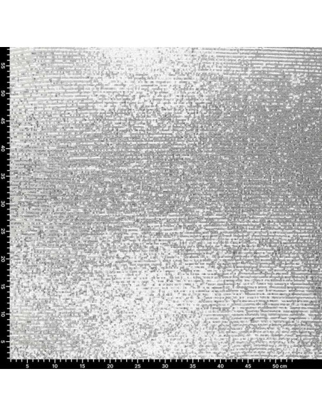 Stretch sequin fabric - Silver