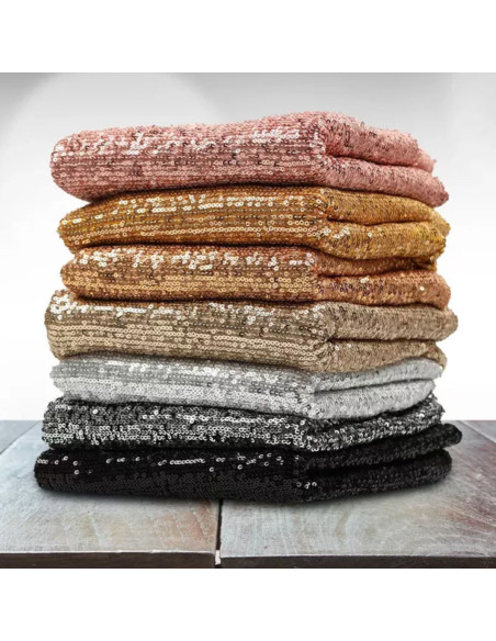 Stretch sequin fabric - Silver