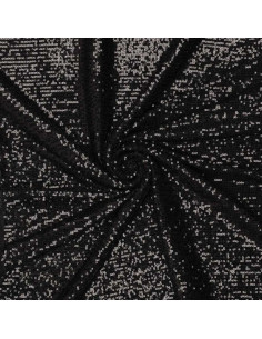 Stretch sequin fabric - Black