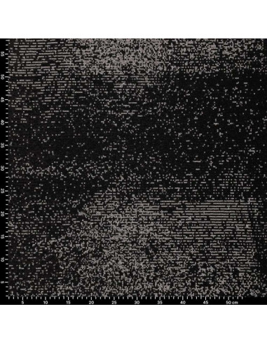 Stretch sequin fabric - Black