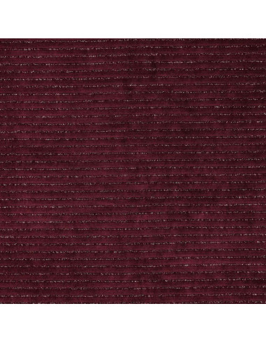 Striped lurex velvet fabric - Bordeaux