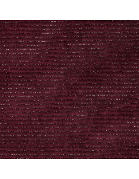 Striped lurex velvet fabric - Bordeaux