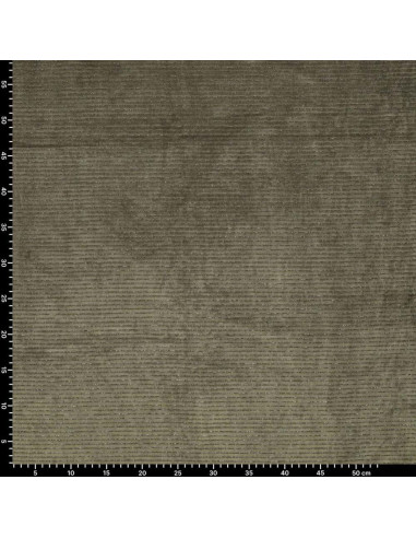 Striped lurex velvet fabric - Dark green