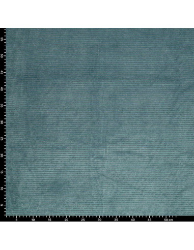Striped lurex velvet fabric - Blue gray