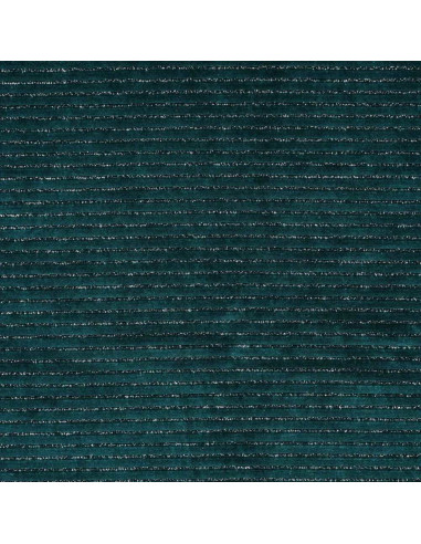 Striped lurex velvet fabric - Petrol blue
