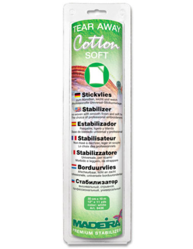 Tear-Away Stabilizer Cotton Soft - White