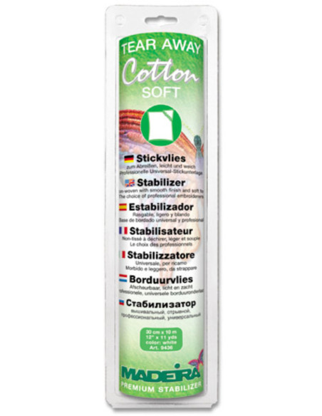 Tear-Away Stabilizer Cotton Soft - White