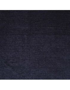 Striped lurex velvet fabric - Navy blue 2