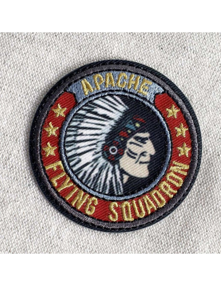 Iron-on patch emblem - Apache flying squadron