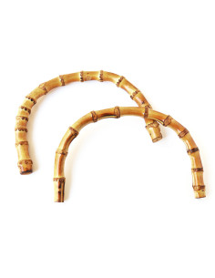 Bamboo half-circle handles for handbag