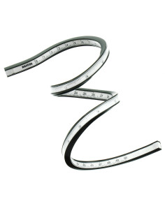 Curved graduated ruler