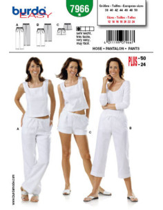 Pants pattern - Burda 7966