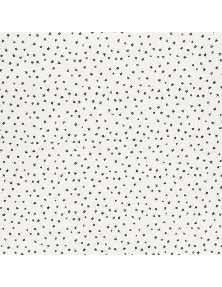 Fancy cotton poplin fabric - Blue star