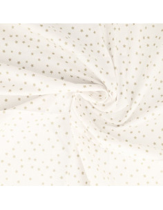 Fancy cotton poplin fabric - Pebble star