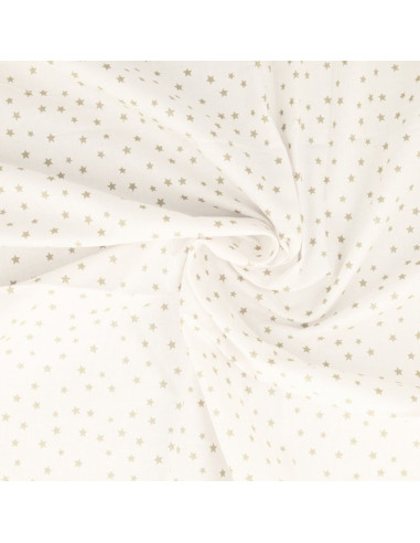 Fancy cotton poplin fabric - Pebble star