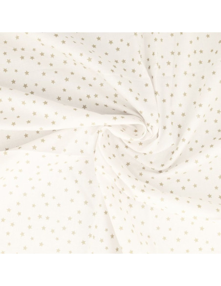 Fancy cotton poplin fabric - Pebble star