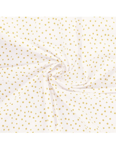 Fancy cotton poplin fabric - Curry star