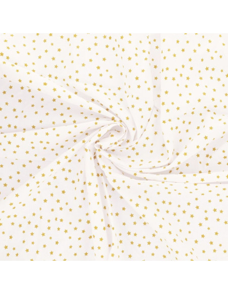 Fancy cotton poplin fabric - Curry star