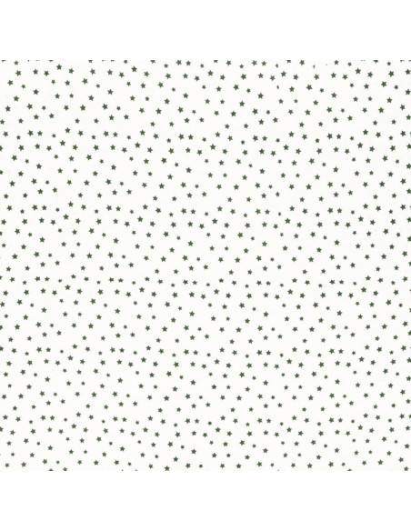 Fancy cotton poplin fabric - Khaki star