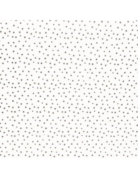 Fancy cotton poplin fabric - Taupe star