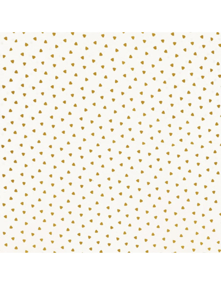 Fancy cotton poplin fabric - Curry heart