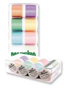 Mini box of Opal Madeira embroidery threads