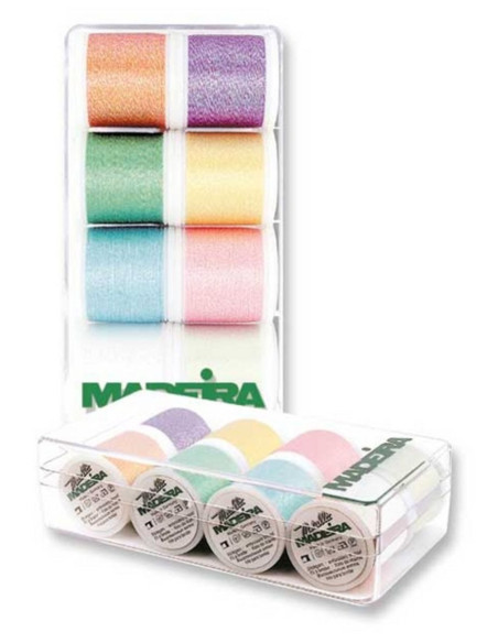 Mini box of Opal Madeira embroidery threads