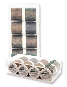 Mini box of Metallic Soft Madeira embroidery threads