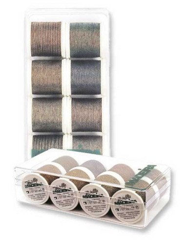 Mini box of Metallic Soft Madeira embroidery threads