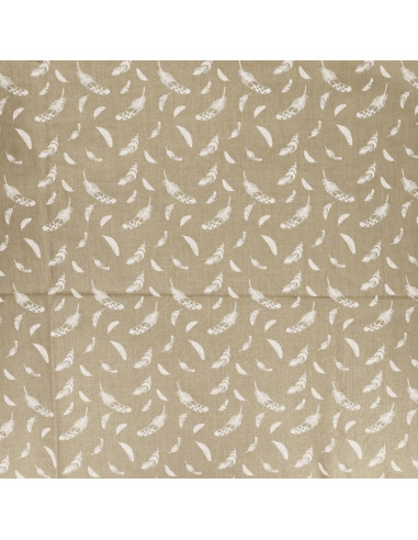 Fancy cotton poplin fabric - Pebble feather