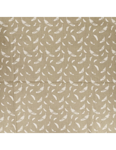 Fancy cotton poplin fabric - Pebble feather