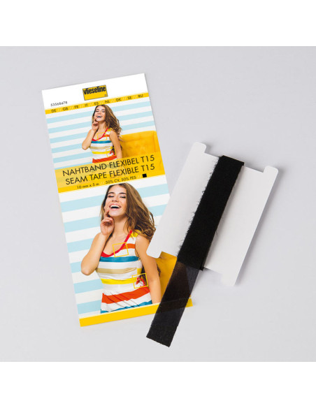 Vlieseline Stretch Straight Grain Support - Black