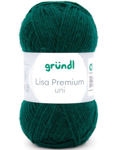 Lisa Premium solid color knitting yarn by Gründl