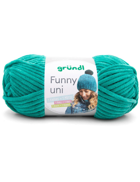Funny Chenille Yarn Uni Gründl