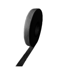 Black fusible straight-grain support - 50-meter roll