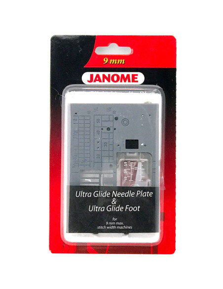 Teflon foot kit and ultra glide needle plate Janome