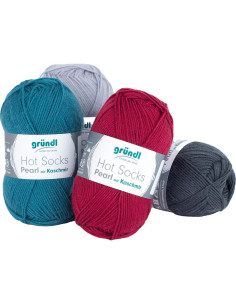 Hot Socks Pearl Solid Color Sock Yarn Gründl