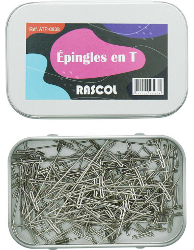 Box of 150 T-shaped knitting pins Rascol