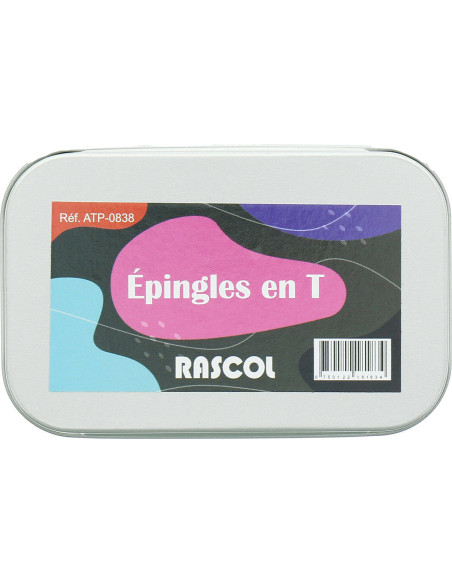 Box of 150 T-shaped knitting pins Rascol