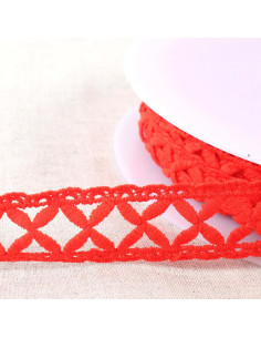 Guipure lattice - Red