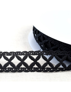 Guipure lattice - Black