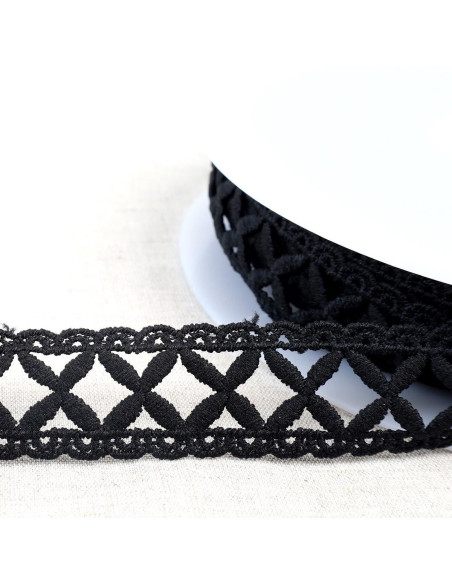 Guipure lattice - Black