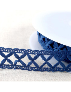 Guipure lattice - Navy blue
