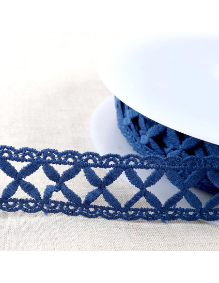 Guipure lattice - Navy blue