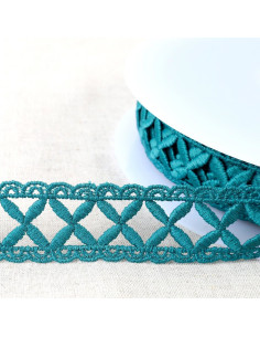 Guipure lattice - Teal