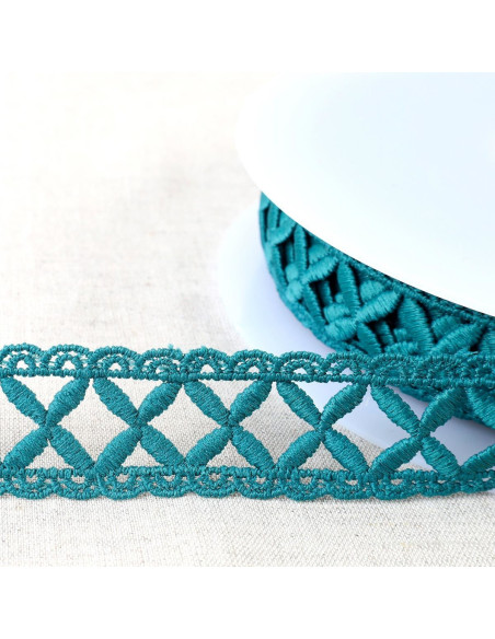 Guipure lattice - Teal