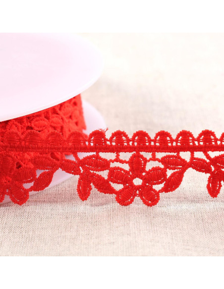 Daisy guipure - Red