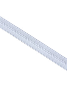 Nylon buttonhole elastic - White